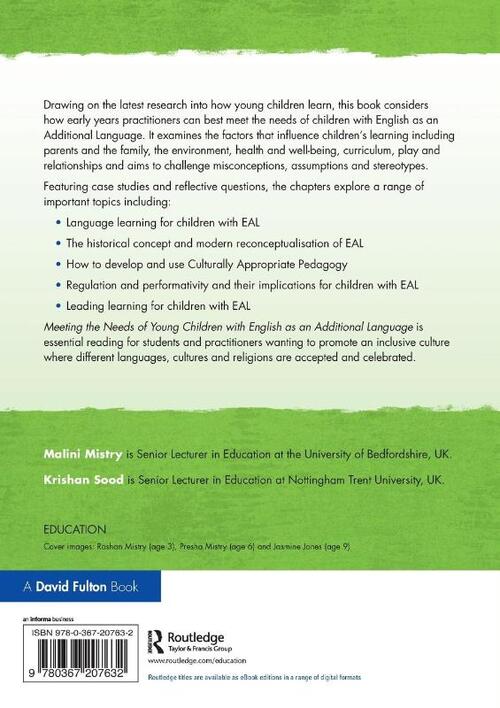 Meeting the Needs of Young Children with English as an Additional Language
