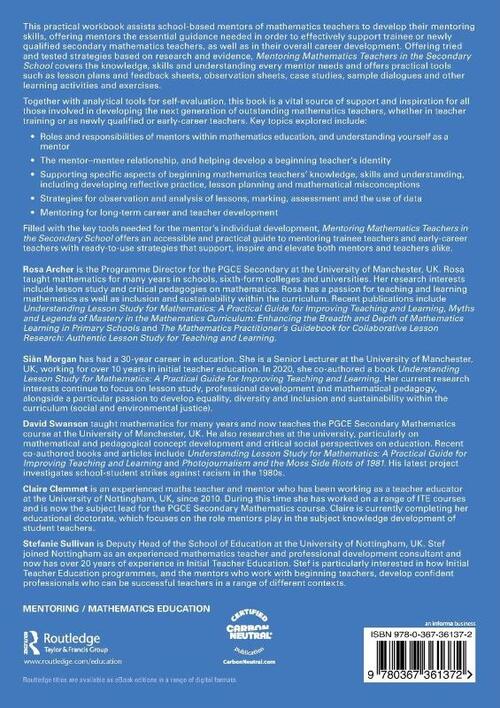 Mentoring Mathematics Teachers in the Secondary School