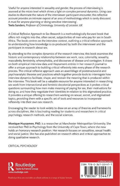 A Critical Reflexive Approach to Sex Research