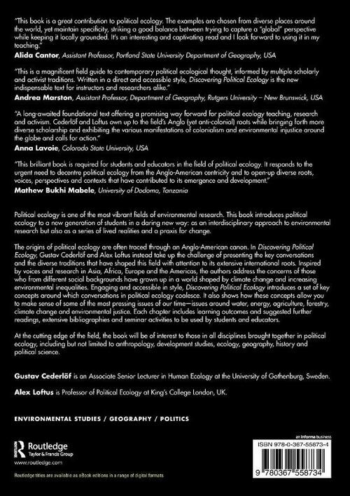 Discovering Political Ecology, Alex Loftus, Gustav Cederlof | Boek ...