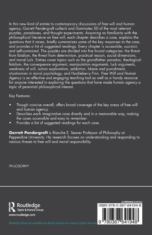 Free Will and Human Agency: 50 Puzzles, Paradoxes, and Thought Experiments