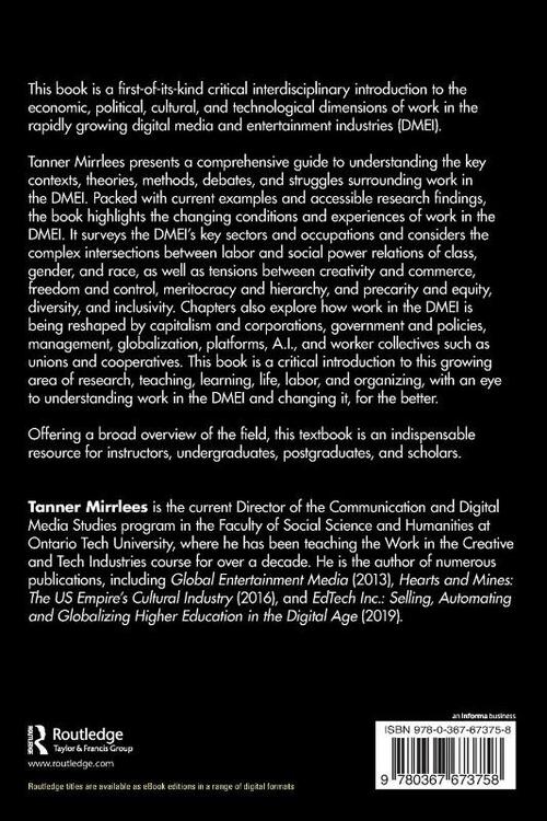 Work in the Digital Media and Entertainment Industries