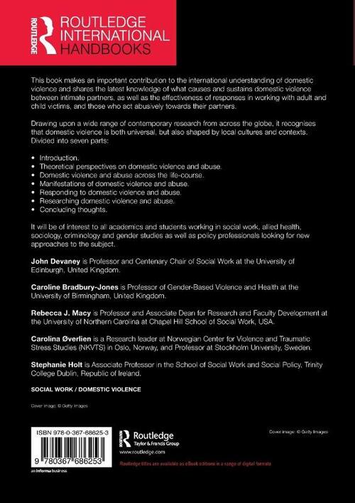 The Routledge International Handbook of Domestic Violence and Abuse