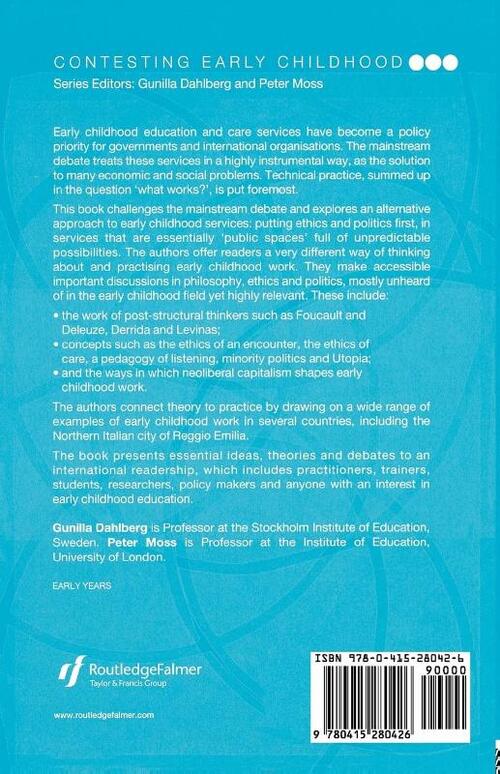 Ethics and Politics in Early Childhood Education