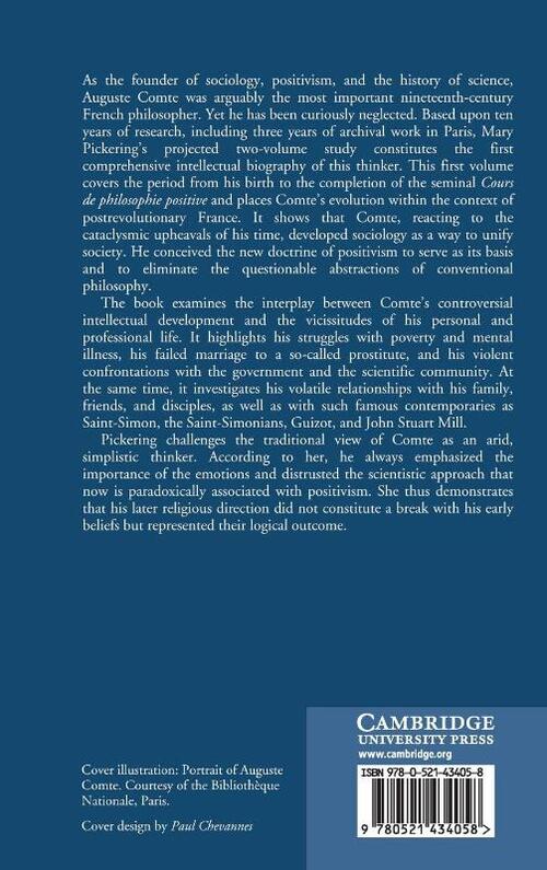 Auguste Comte: Volume 1