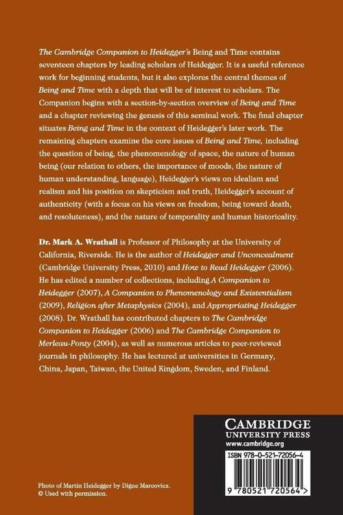 The Cambridge Companion to Heidegger's Being and Time
