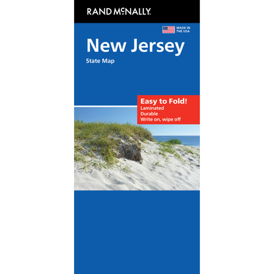 New Jersey Easy to Fold State Map: Njbu