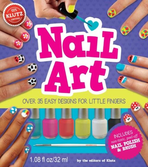 Nail Art: Over 35 Easy Designs for Little Fingers [With Non-Toxic Peel-Off Nail Polish and Brush]