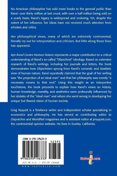 Ayn Rand Contra Human Nature