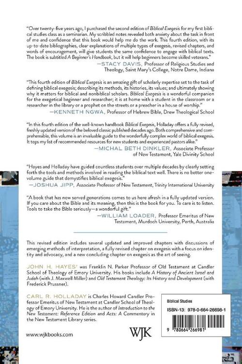 Biblical Exegesis, 4th ed.