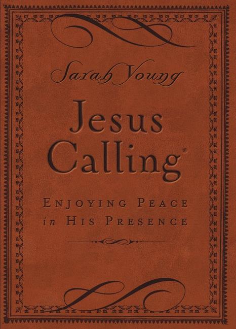 Jesus Calling, Small Brown Leathersoft, with Scripture References