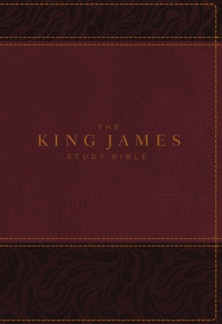 KJV, The King James Study Bible, Leathersoft, Burgundy, Thumb Indexed, Red Letter, Full-Color Edition