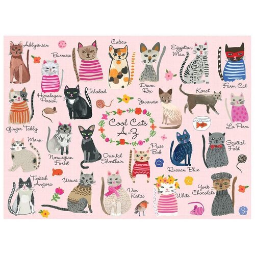 Cool Cats A-Z Puzzle (1000 Piece)