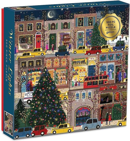 Winter Lights Foil Puzzle (500 Piece)