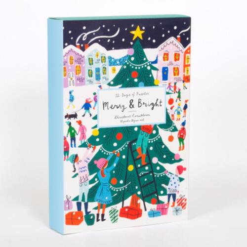 Louise Cunningham Merry And Bright 12 Days Of Christmas Advent Puzzle Calendar