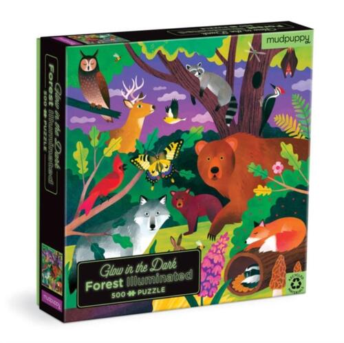 Land Predators Glow in the Dark Puzzle - Scratch and Dent - 100 Piece