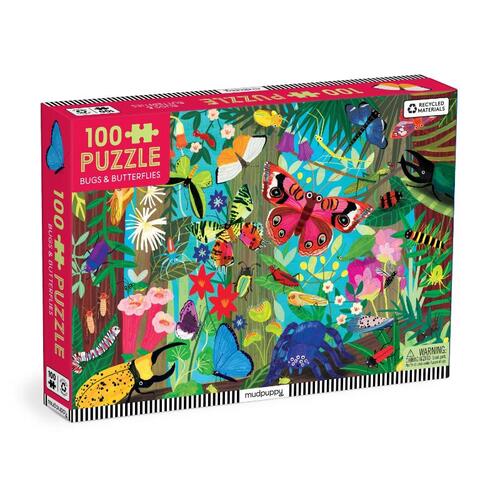 Bugs & Butterflies 100 Piece Puzzle