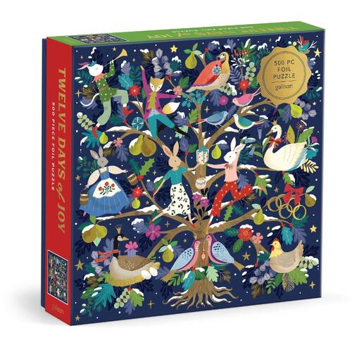 12 Days Of Joy 500 Piece Foil Puzzle