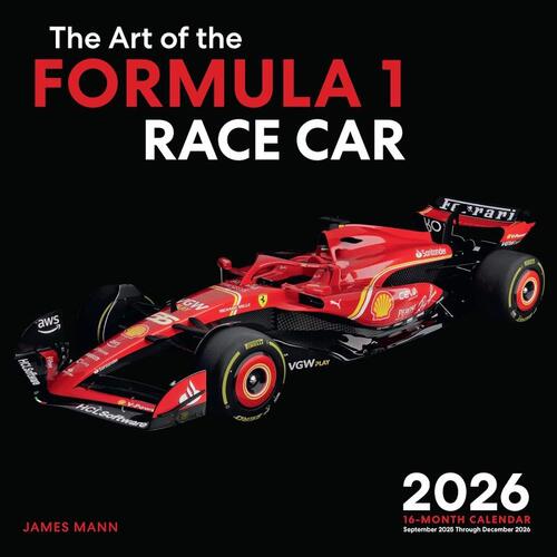 The Art of the Formula 1 Race Car 2026 16-Month Calendar