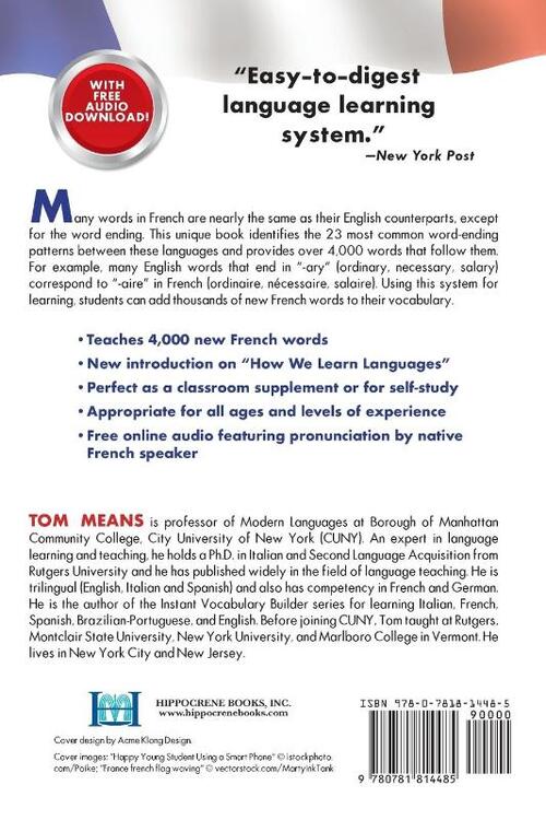 Instant French Vocabulary Builder with Online Audio