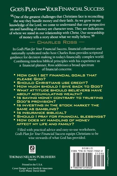 God's Plan For Your Financial Success