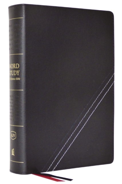 KJV, Word Study Reference Bible, Bonded Leather, Black, Red Letter ...