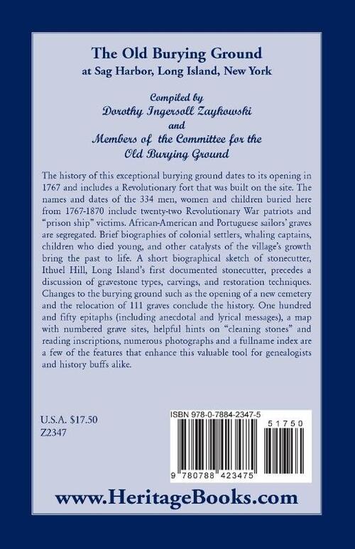 The Old Burying Ground at Sag Harbor Long Island, New York