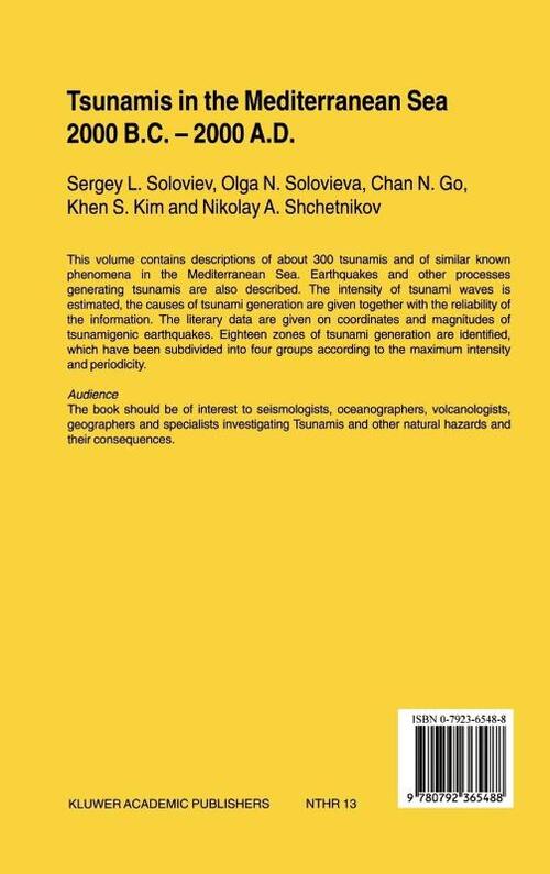 Tsunamis in the Mediterranean Sea 2000 B.C.-2000 A.D.