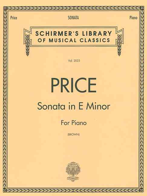 Sonata in E Minor: Schirmer Library of Classics Volume 2023 Nfmc 2024-2028 Selection Piano Solo