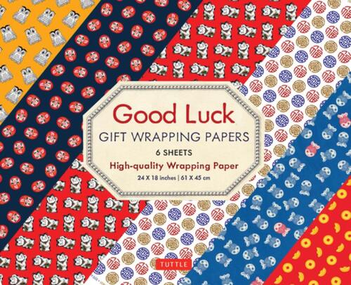 Good Luck Gift Wrapping Papers - 6 Sheets