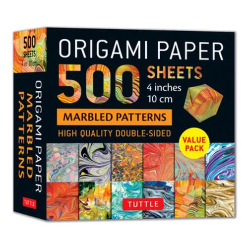 Origami Paper 500 sheets Marbled Patterns 4" (10 cm)