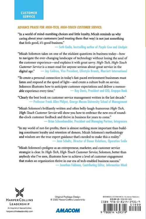 High-Tech, High-Touch Customer Service