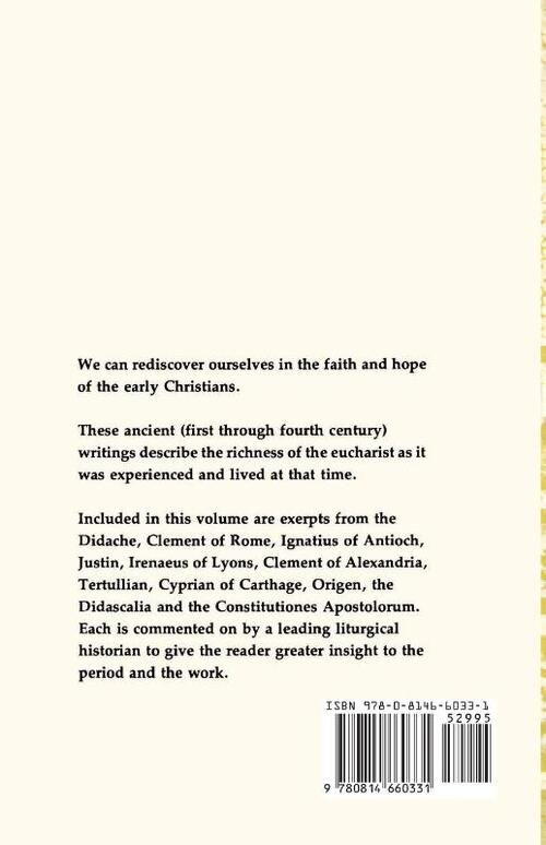 The Eucharist of the Early Christians