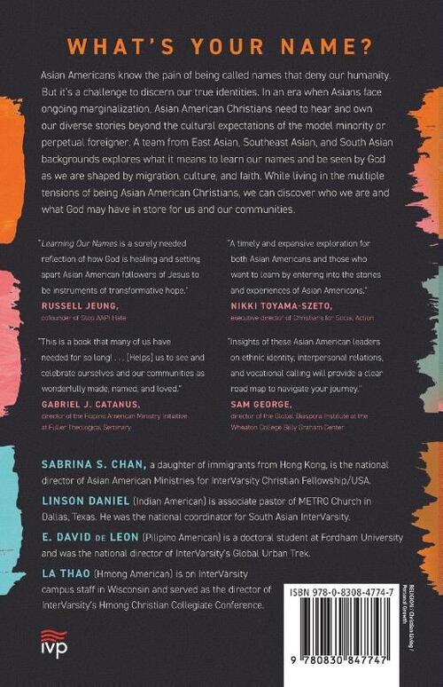 Learning Our Names – Asian American Christians on Identity, Relationships, and Vocation