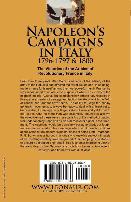 Napoleon's Campaigns in Italy 1796-1797 and 1800