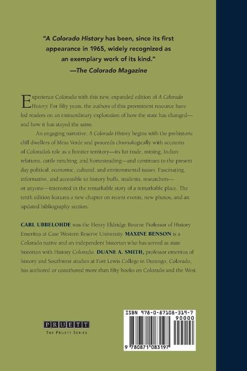 A Colorado History, 10th Edition