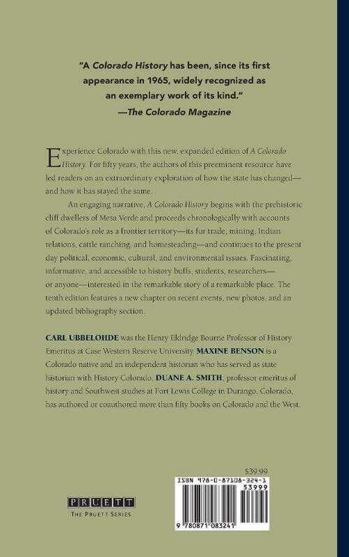 A Colorado History, 10th Edition
