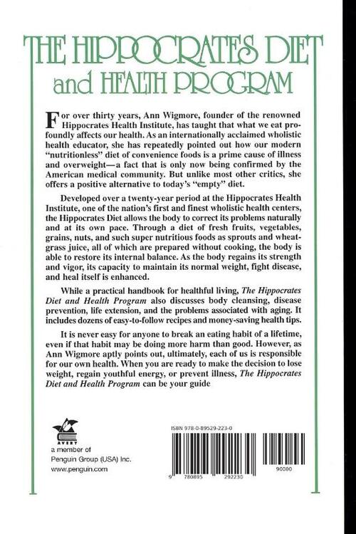 The Hippocrates Diet and Health Program