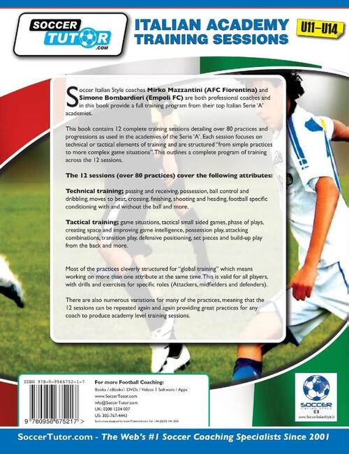 Italian Academy Training Sessions for U11-U14 - A Complete Soccer Coaching Program