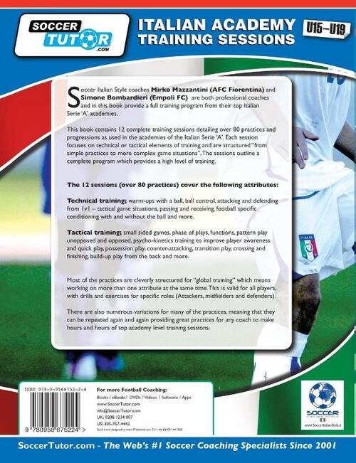 Italian Academy Training Sessions for u15-u19 - A Complete Soccer Coaching Program