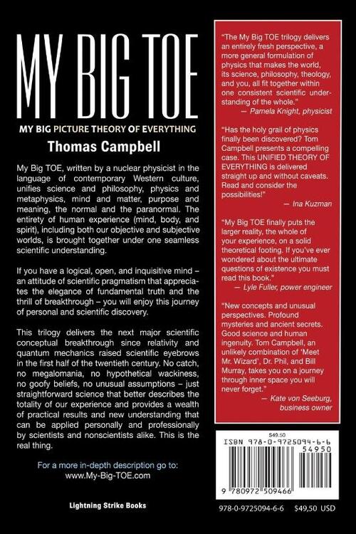 My Big TOE Awakening Discovery Inner Workings