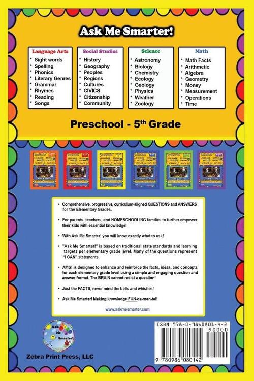 Ask Me Smarter! Language Arts, Social Studies, Science, and Math - Grade 2