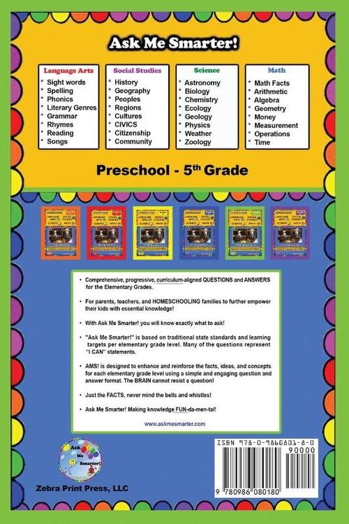 Ask Me Smarter! Language Arts, Social Studies, Science, and Math - Grade 4
