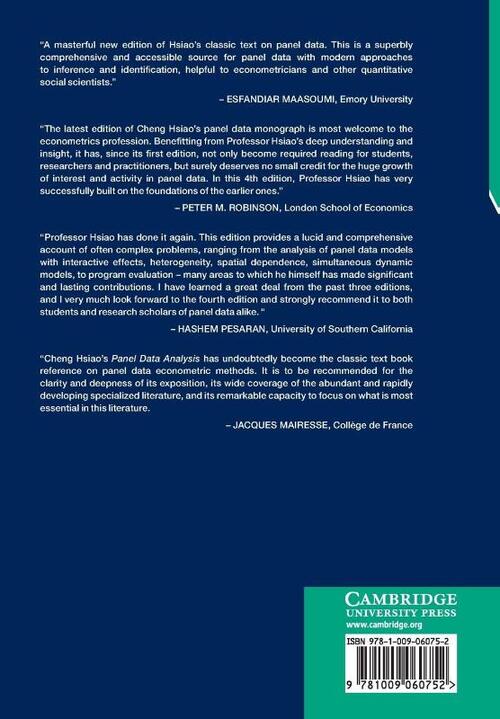 Analysis of Panel Data