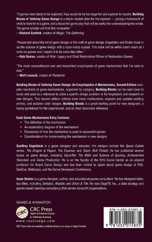 Building Blocks of Tabletop Game Design