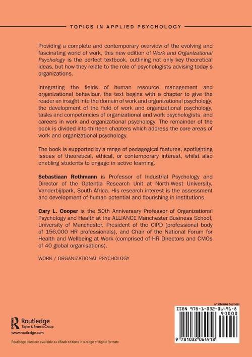 Work and Organizational Psychology