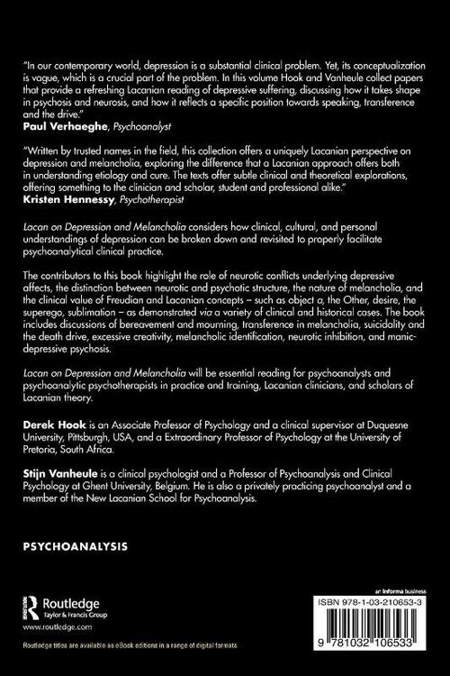 Lacan on Depression and Melancholia