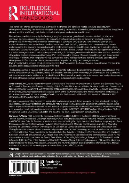 The Routledge Handbook of Nature Based Tourism Development