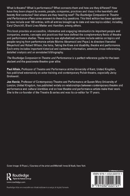 The Routledge Companion to Theatre and Performance