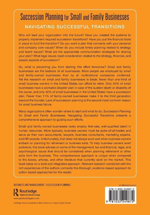 Succession Planning for Small and Family Businesses